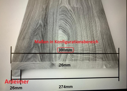 Eiche Räuchereiche Rustikal KGZ 26mm gebürstet Hartwachsöl Natur (farblos) Treppenstufe Trittstufe Renovierungsstufe Setzstufe