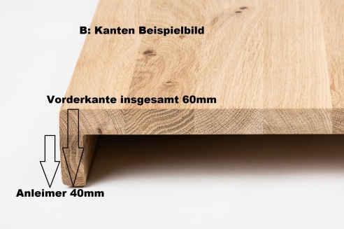 Eiche Wildeiche DL 26mm Hartwachsöl naturweiß Renovierungsstufe Setzstufe Treppenstufe Trittstufe