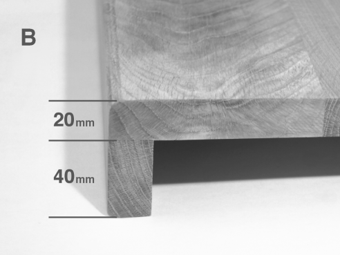 Eiche Rustikal DL 20mm Antik geölt Renovierungsstufe Setzstufe Treppenstufe Trittstufe