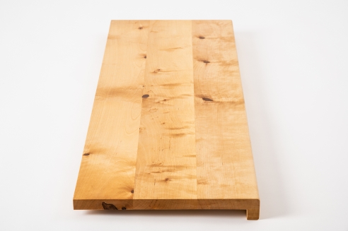 Window sill Solid Birch Hardwood with overhang, 20 mm, nature oiled