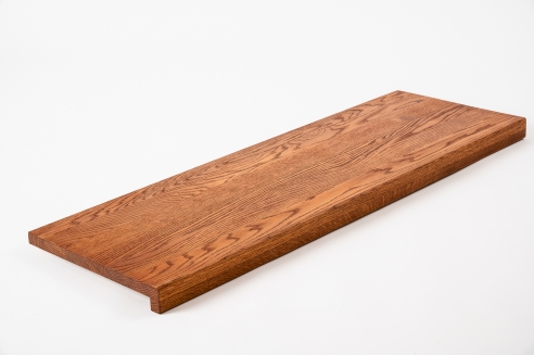Window sill Solid Oak with overhang, 20 mm, prime grade, cherry oiled