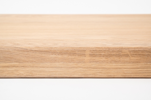 Window sill Solid Oak with overhang, 20 mm, prime grade, white oiled