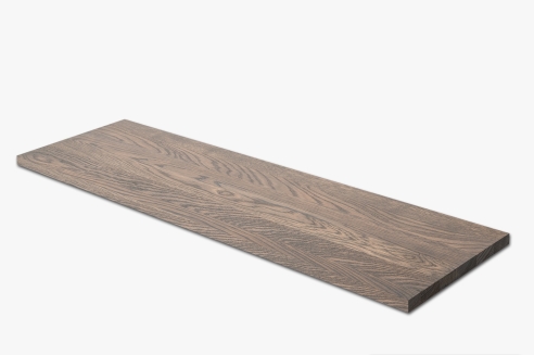 Wall shelf Solid Oak Hardwood 20 mm, prime grade, graphite oiled