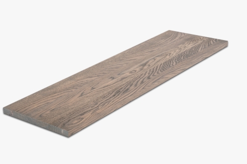 Wall shelf Solid Oak Hardwood 20 mm, prime grade, graphite oiled
