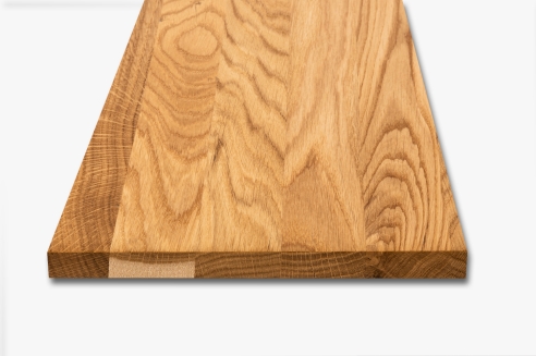 Wall shelf Solid Oak Hardwood Prime-Nature grade, 20 mm, lacquered