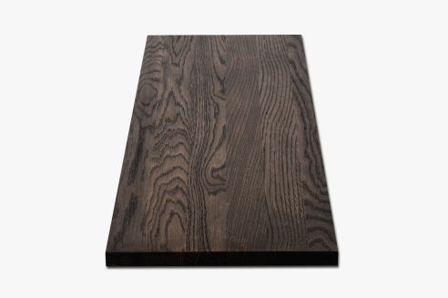 Wall shelf Solid Oak Hardwood 20 mm, Rustic grade, black oiled