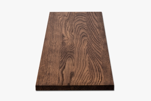 Solid Oak Hardwood shelf 20 mm, Rustic grade, walnut oiled