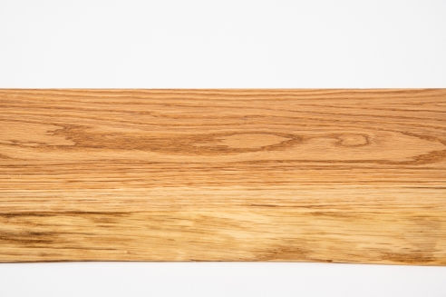 Shelf board, wall shelf with tree edge wild oak 40mm brushed natural oiled