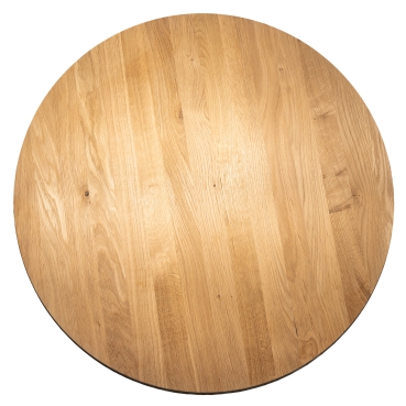 Round table, coffeetable, Kitchen table Oak Rustic 26mm untreated