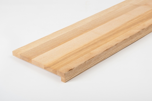 Window sill Solid Ash with overhang 20 mm Prime-Nature grade, hard wax oil nature