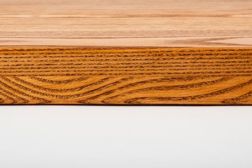 Window sill Solid Ash with overhang 20 mm Prime-Nature grade, cherry oiled