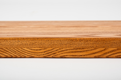 Window sill Solid Ash with overhang 20 mm Prime-Nature grade, cherry oiled