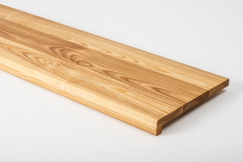 Window sill Solid Ash with overhang 20 mm Prime-Nature grade, nature oiled