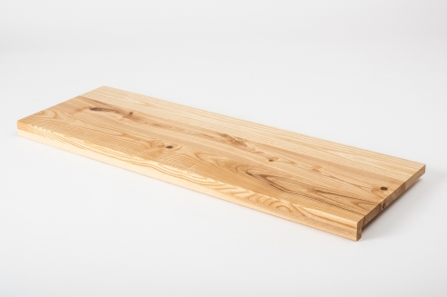 Window sill Solid Ash Hardwood with overhang Rustic grade 20 mm laquered