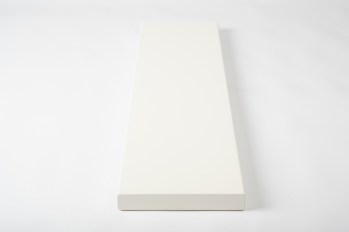 Treppenstufe Trittstufe Buche Kernbuche 40 mm weiß lackiert mit RAL9010