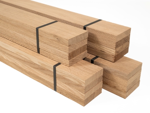 Massief Eikenhout Lamellen 18×74 mm Select Natur 40 tot 200 cm Knutselstroken / Doe-het-zelf Hout
