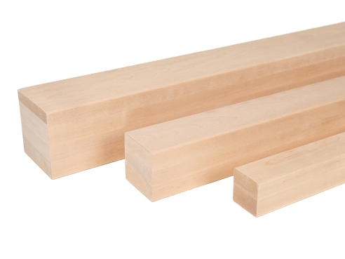 Glulam birch beam A/B 100x100 mm untreated, square timber, solid wood
