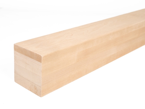Glulam birch beam A/B 100x100 mm untreated, square timber, solid wood