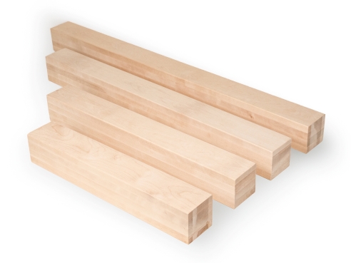 Glulam birch beam A/B 100x100 mm untreated, square timber, solid wood