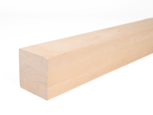 Glulam birch beam A/B 70x70 mm untreated, square timber, solid wood