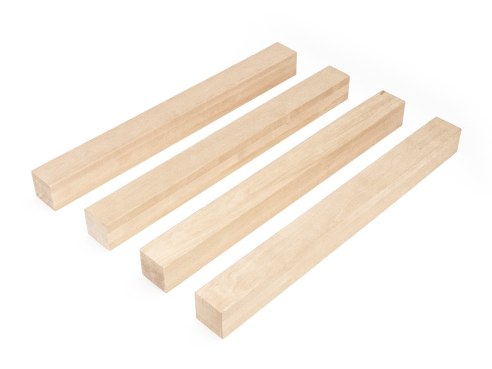Glulam birch beam A/B 70x70 mm untreated, square timber, solid wood