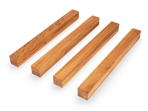 Verlijmde Eikenbalk A/B 70x70 mm Natuurlijk Geolied, vierkant massiefhout