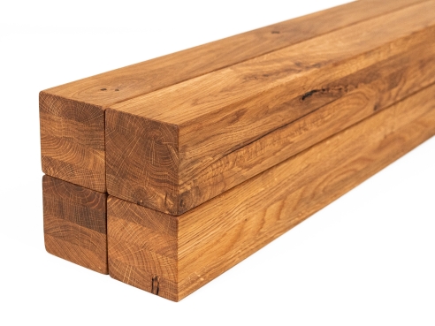 Glulam oak beam Rustic 70x70 mm natural oiled, square timber, solid wood