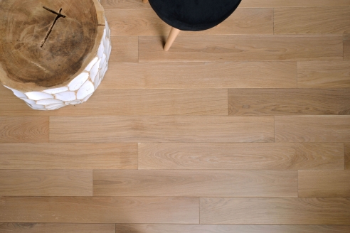 Solid Parquet Chevron French herringbone 45° Oak Rustic 16/22 mm
