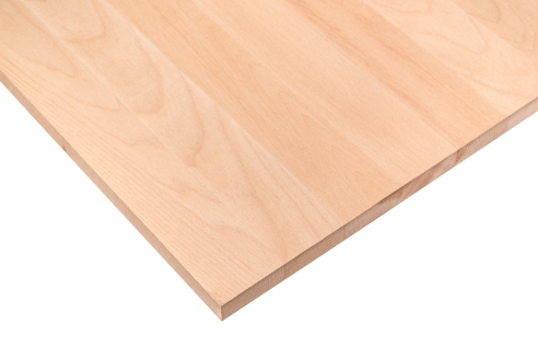 Verlijmd Paneel Beuk A/B 26 mm, DL Doorlopende Lamellen, 1210x1000-2800 mm