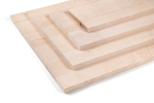 Verlijmd Paneel Berken A/B 20 mm DL doorlopend vallende latten, DIY aanpasbaar, Werkblad, Tafelblad timmerplaten