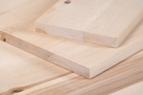 Verlijmd Paneel Berken Rustiek 20 mm DL doorlopend vallende latten, DIY aanpasbaar, Werkblad, Tafelblad timmerplaten