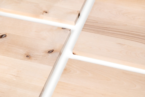 Verlijmd Paneel Berken Rustiek 20 mm DL doorlopend vallende latten, DIY aanpasbaar, Werkblad, Tafelblad timmerplaten