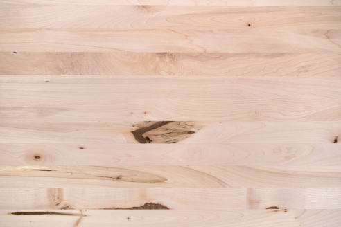 Solid wood edge glued panel Maple Rustic 20 mm, full lamella, customized DIY