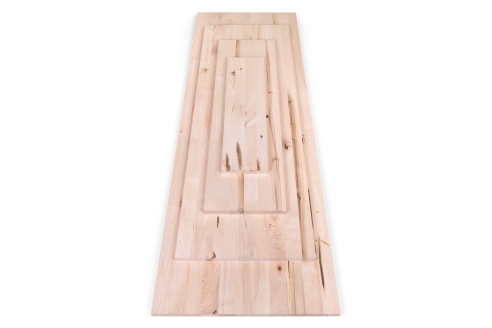 Solid wood edge glued panel Maple Rustic 20 mm, full lamella, customized DIY