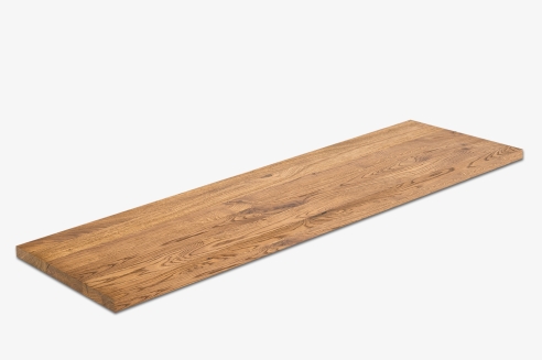 Wall shelf Solid Oak Hardwood 20 mm, Rustic grade, Antic oiled