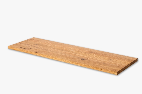 Wall shelf Solid Oak Hardwood shelf, 20 mm, Rustic grade, natural oiled