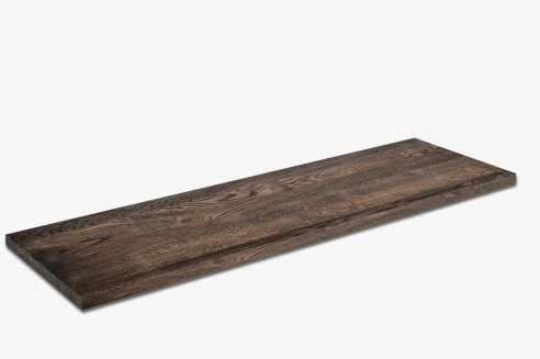 Wall shelf Solid Oak Hardwood 20 mm, Rustic grade, black oiled