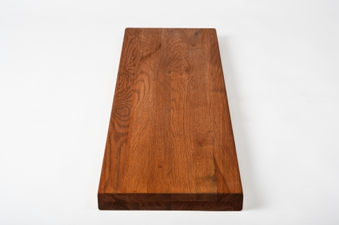 Stair tread Solid Oak Hardwood , Rustic grade, 40 mm, cherry oiled