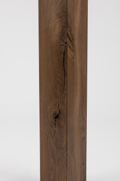 Glued Laminated beam Squared Timber Smoked Oak Rustic 80x80 mm Hard Wax Oil Natural White
