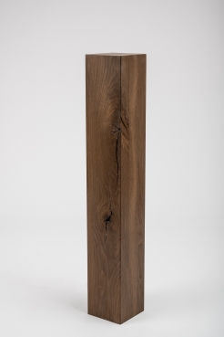 Glued Laminated beam Squared Timber Smoked Oak Rustic 160x160 mm Hard Wax Oil Natural White