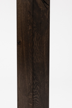 Glued laminated beam Squared timber Smoked oak Rustic 80x80 mm black oiled