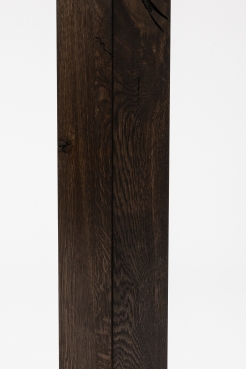 Glued laminated beam Squared timber Smoked oak Rustic 160x160 mm black oiled