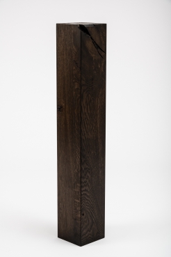 Glued laminated beam Squared timber Smoked oak Rustic 80x80 mm black oiled