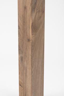 Glued laminated beam Squared timber Smoked oak Rustic 160x160 mm white oiled