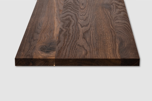 Wall Shelf Smoked Oak Rustic DL 20mm Hard Wax Oil natural Shelf Board