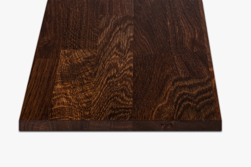 Wall Shelf Smoked Oak Rustic KGZ 20mm Hard Wax Oil Natural Shelf Board