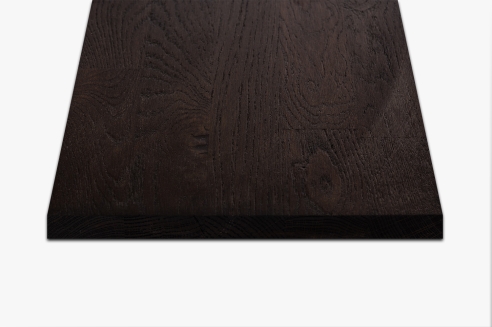 Wall Shelf Oak Rustic KGZ 20mm black oiled Shelf Board