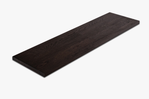 Wall Shelf Oak Rustic KGZ 20mm black oiled Shelf Board