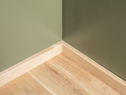 Plint 24x60 mm Berken Select Natur Hardwax Geolied Natuurlijk Wit 2m met radius 5mm