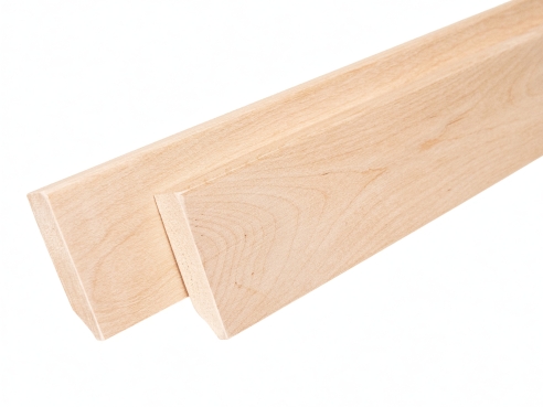 Solid Skirting Board Birch A/B 24x80 mm untreated 2m with radius 5mm